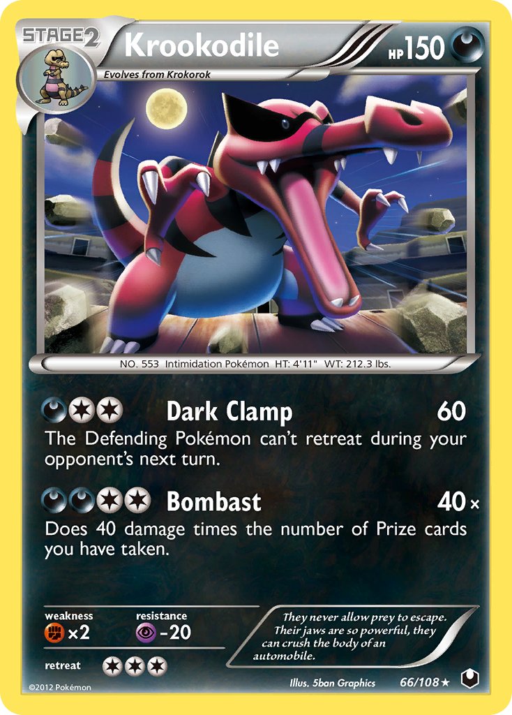 Krookodile (66/108) (Theme Deck Exclusive) [Black & White: Dark Explorers] - Comfy Hobbies