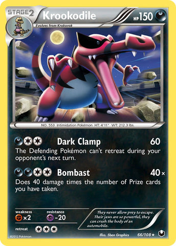Krookodile (66/108) (Theme Deck Exclusive) [Black & White: Dark Explorers] - Comfy Hobbies
