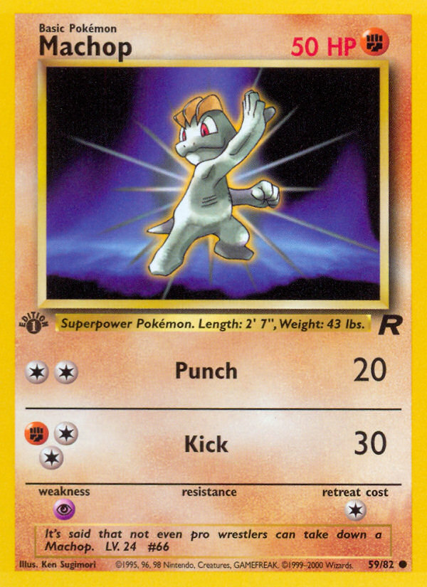Machop (59/82) [Team Rocket 1st Edition] - Comfy Hobbies