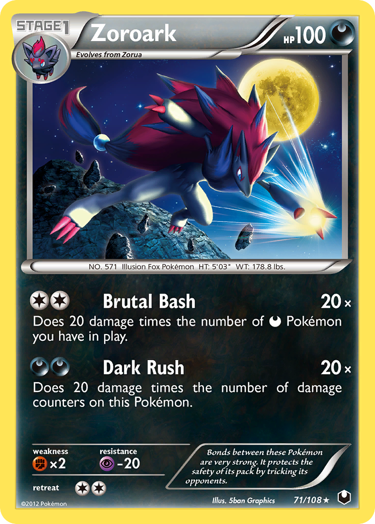 Zoroark (71/108) [Black & White: Dark Explorers] - Comfy Hobbies