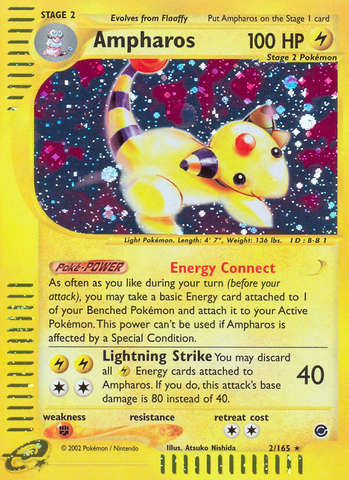 Ampharos (2/165) [Expedition: Base Set] - Comfy Hobbies