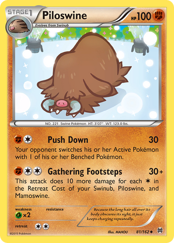 Piloswine (81/162) [XY: BREAKthrough] - Comfy Hobbies