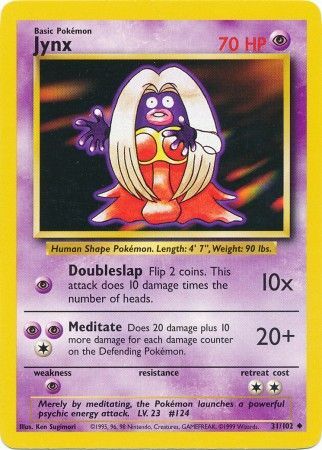 Jynx (31/102) [Base Set Unlimited] - Comfy Hobbies