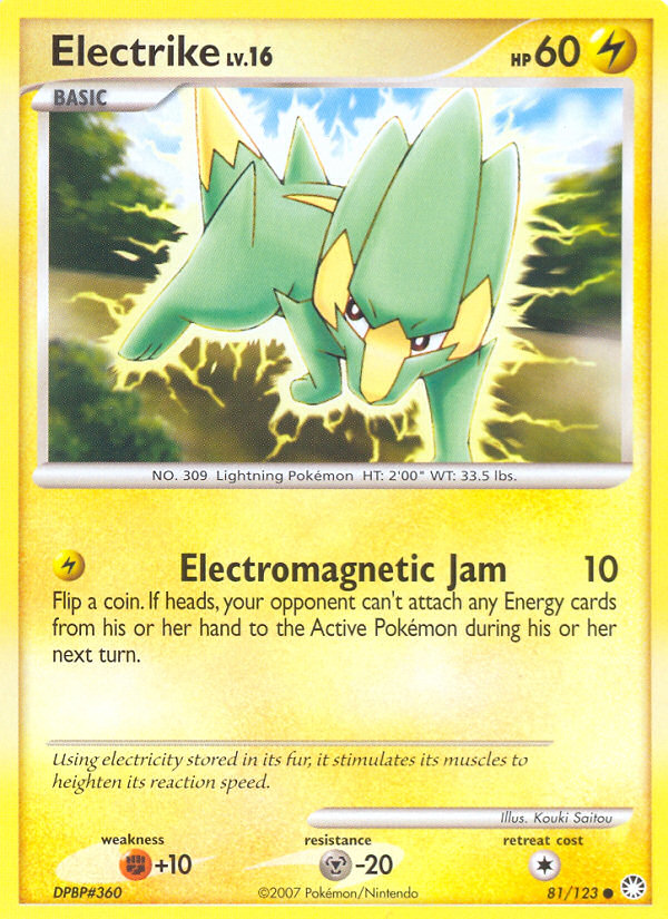 Electrike (81/123) [Diamond & Pearl: Mysterious Treasures] - Comfy Hobbies