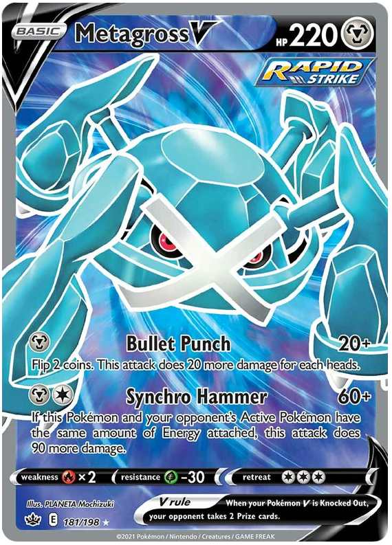 Metagross V (181/198) [Sword & Shield: Chilling Reign] - Comfy Hobbies
