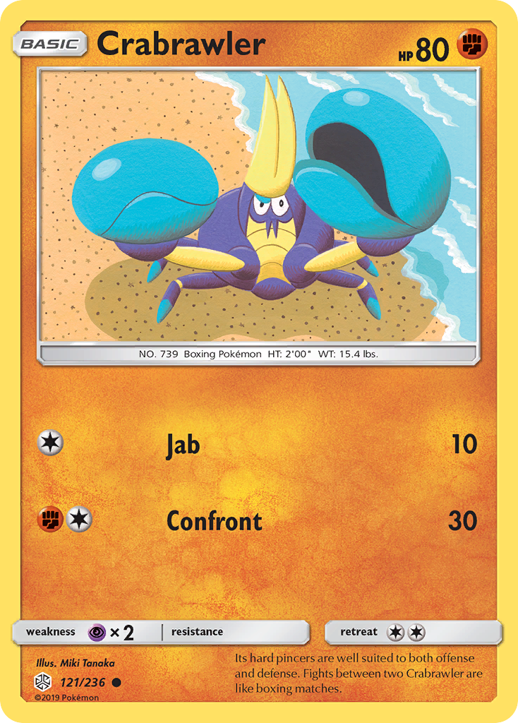 Crabrawler (121/236) [Sun & Moon: Cosmic Eclipse] - Comfy Hobbies