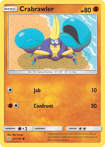 Crabrawler (121/236) [Sun & Moon: Cosmic Eclipse] - Comfy Hobbies
