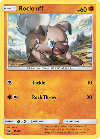 Rockruff (SM06) [Sun & Moon: Black Star Promos] - Comfy Hobbies