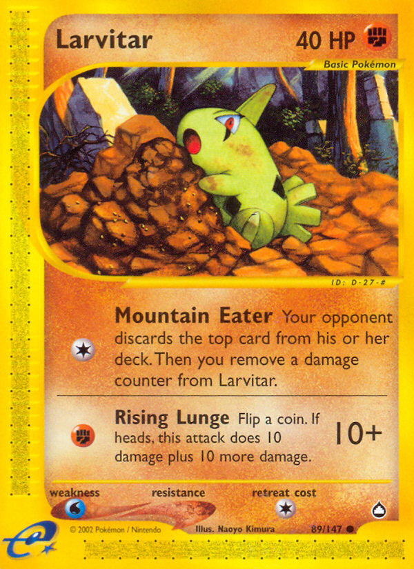 Larvitar (89/147) [Aquapolis] - Comfy Hobbies