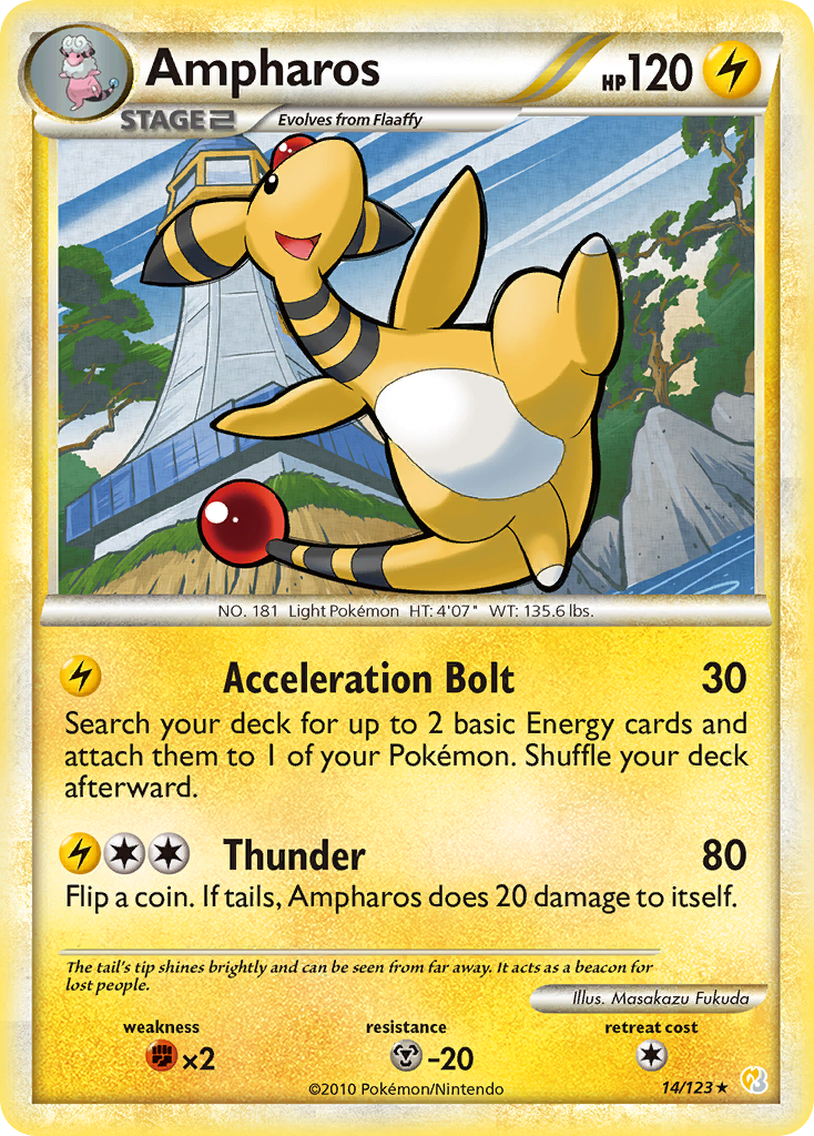 Ampharos (14/123) [HeartGold & SoulSilver: Base Set] - Comfy Hobbies