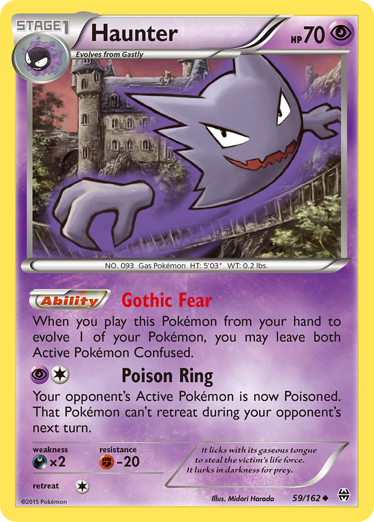 Haunter (59/162) [XY: BREAKthrough] - Comfy Hobbies