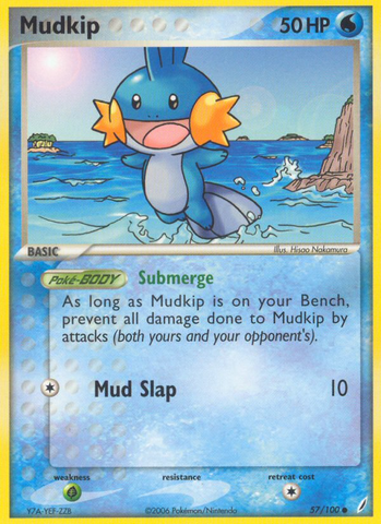 Mudkip (57/100) [EX: Crystal Guardians] - Comfy Hobbies