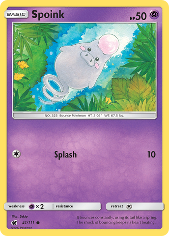 Spoink (41/111) [Sun & Moon: Crimson Invasion] - Comfy Hobbies