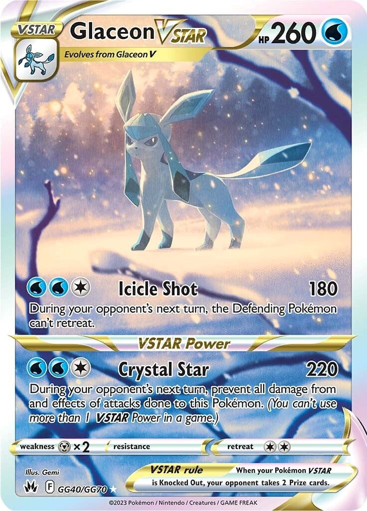 Glaceon VSTAR (GG40/GG70) [Sword & Shield: Crown Zenith] - Comfy Hobbies