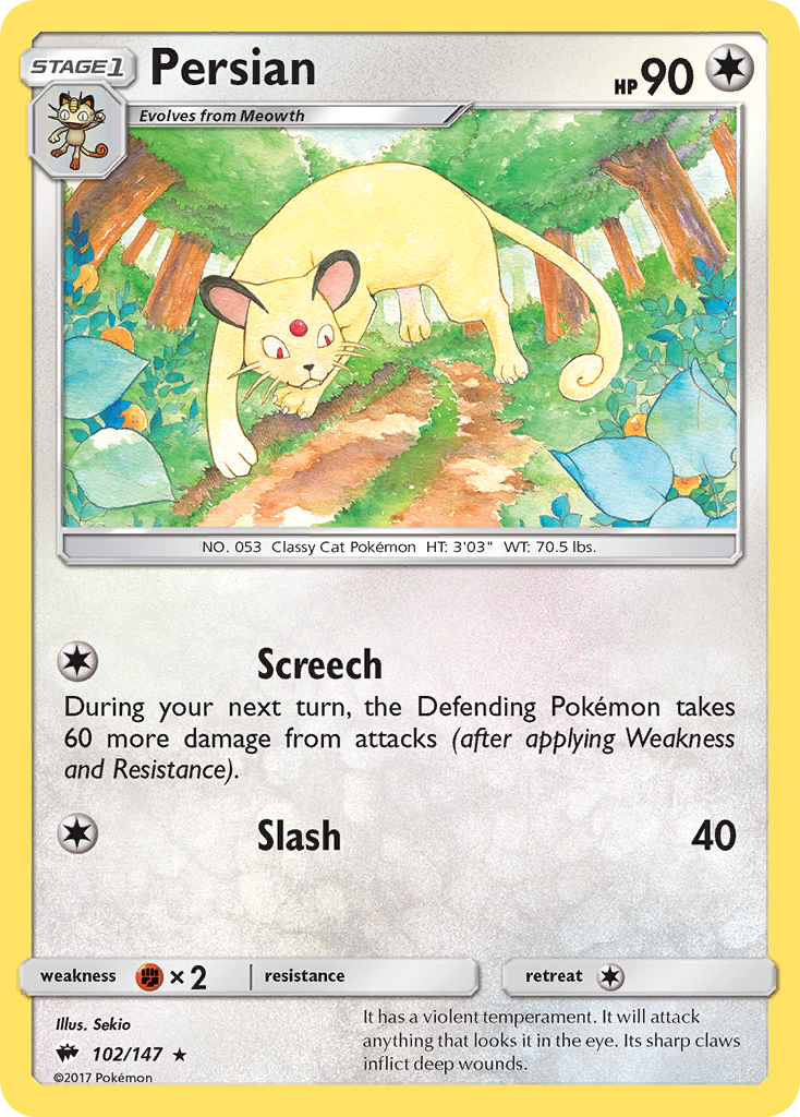 Persian (102/147) [Sun & Moon: Burning Shadows] - Comfy Hobbies