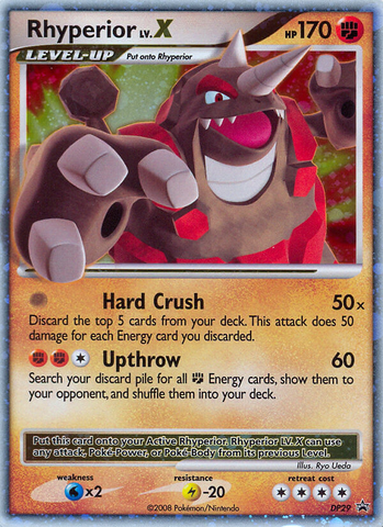 Rhyperior LV.X (DP29) [Diamond & Pearl: Black Star Promos] - Comfy Hobbies