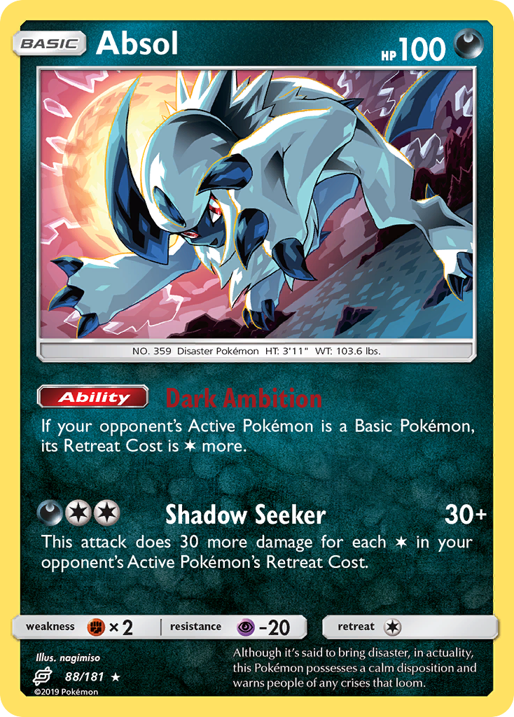 Absol (88/181) [Sun & Moon: Team Up] - Comfy Hobbies