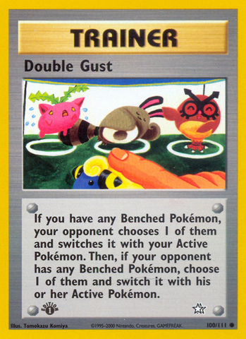 Double Gust (100/111) [Neo Genesis 1st Edition] - Comfy Hobbies