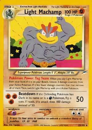 Light Machamp (25/105) [Neo Destiny Unlimited] - Comfy Hobbies