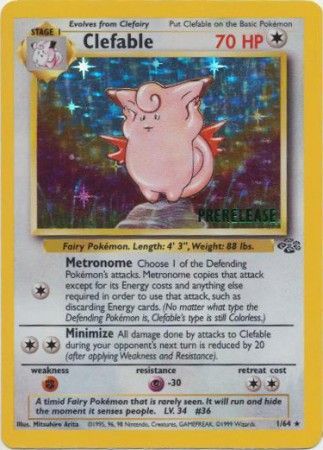 Clefable (1/64) (Prerelease Promo) [Jungle Unlimited] - Comfy Hobbies