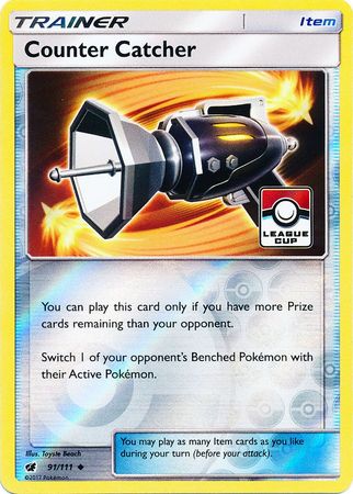 Counter Catcher (91/111) (League Promo) [Sun & Moon: Crimson Invasion] - Comfy Hobbies