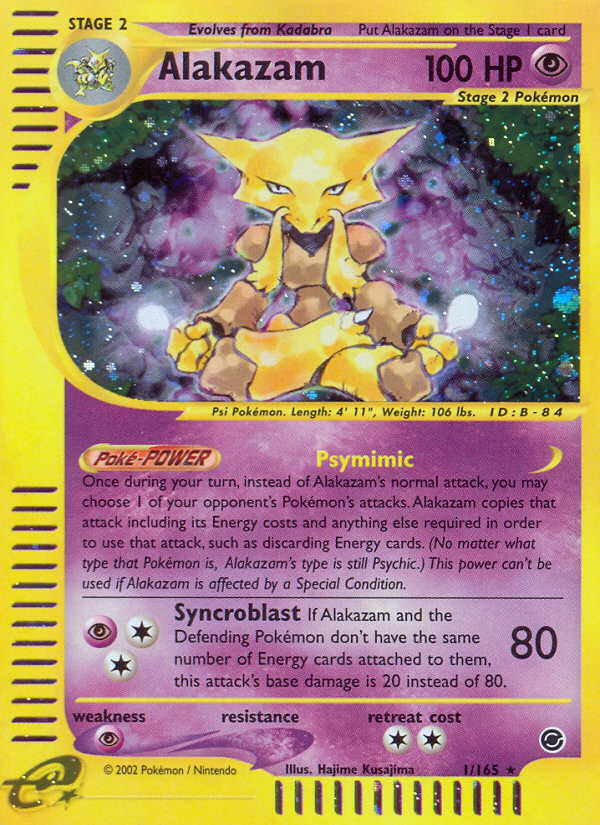 Alakazam (1/165) [Expedition: Base Set] - Comfy Hobbies