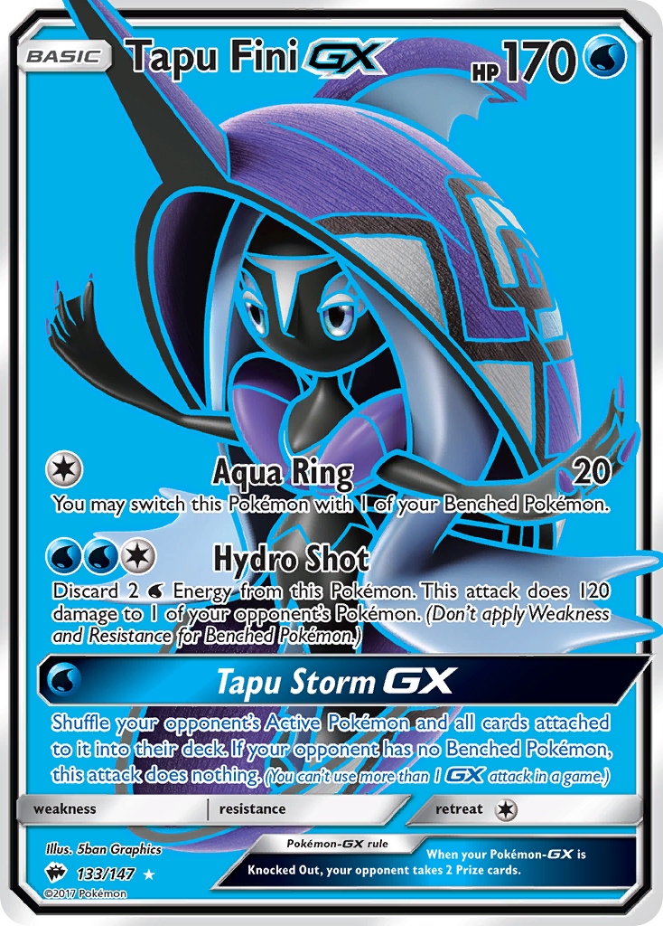 Tapu Fini GX (133/147) [Sun & Moon: Burning Shadows] - Comfy Hobbies