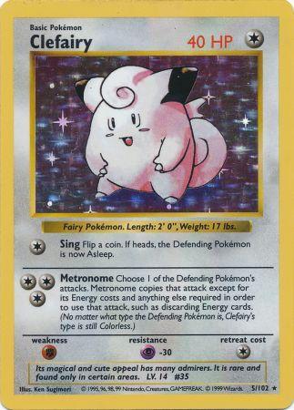 Clefairy (5/102) [Base Set Shadowless Unlimited] - Comfy Hobbies