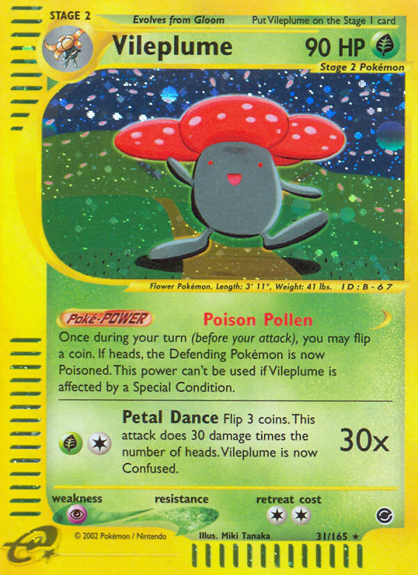 Vileplume (31/165) [Expedition: Base Set] - Comfy Hobbies