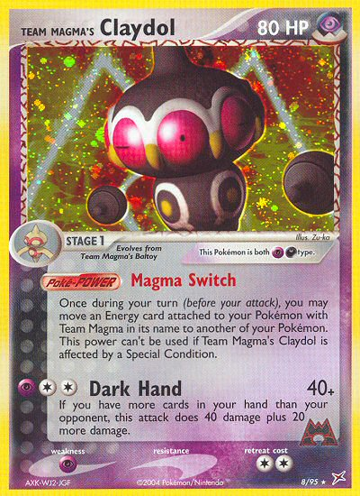 Team Magma's Claydol (8/95) [EX: Team Magma vs Team Aqua] - Comfy Hobbies
