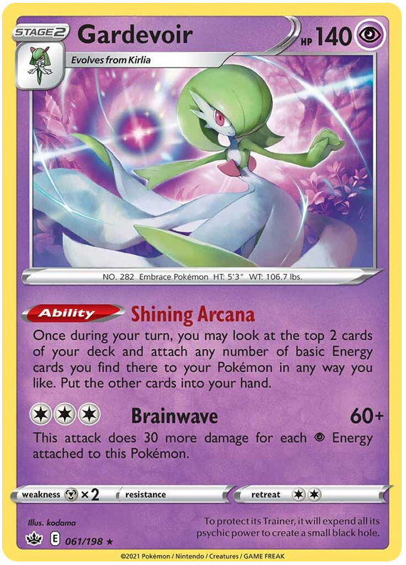 Gardevoir (061/198) (Theme Deck Exclusive) [Sword & Shield: Chilling Reign] - Comfy Hobbies