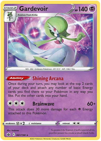 Gardevoir (061/198) (Theme Deck Exclusive) [Sword & Shield: Chilling Reign] - Comfy Hobbies