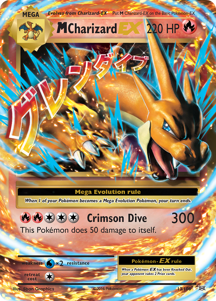 M Charizard EX (13/108) [XY: Evolutions] - Comfy Hobbies