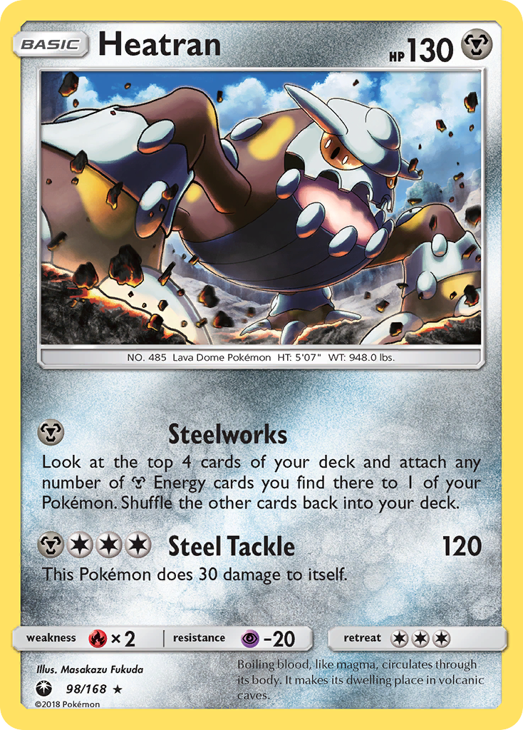 Heatran (98/168) [Sun & Moon: Celestial Storm] - Comfy Hobbies