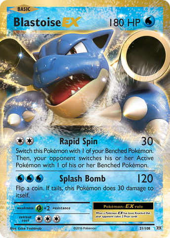Blastoise EX (21/108) [XY: Evolutions] - Comfy Hobbies