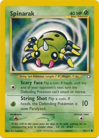 Spinarak (75/111) [Neo Genesis Unlimited] - Comfy Hobbies