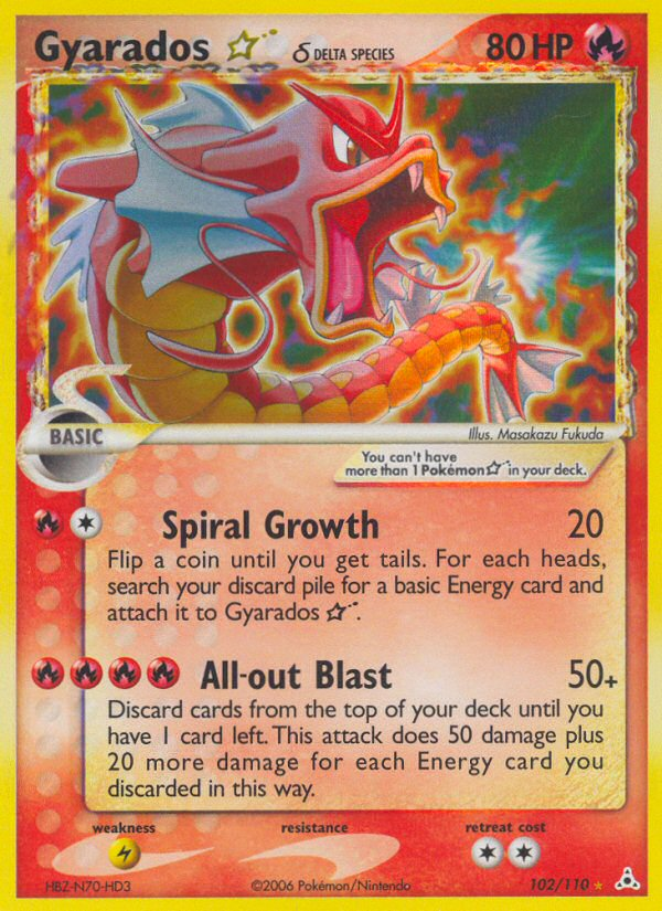 Gyarados Star (102/110) (Delta Species) [EX: Holon Phantoms] - Comfy Hobbies