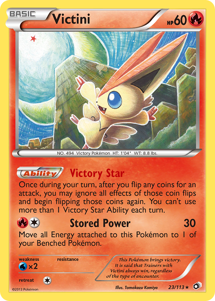 Victini (23/113) (Theme Deck Exclusive) [Black & White: Legendary Treasures] - Comfy Hobbies