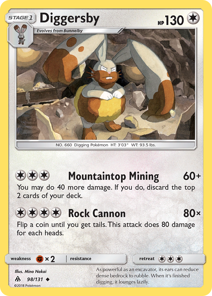 Diggersby (98/131) [Sun & Moon: Forbidden Light] - Comfy Hobbies