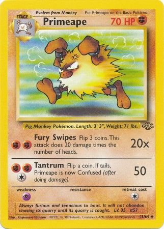 Primeape (43/64) [Jungle Unlimited] - Comfy Hobbies