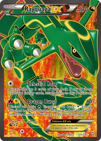 Rayquaza EX (123/124) [Black & White: Dragons Exalted] - Comfy Hobbies