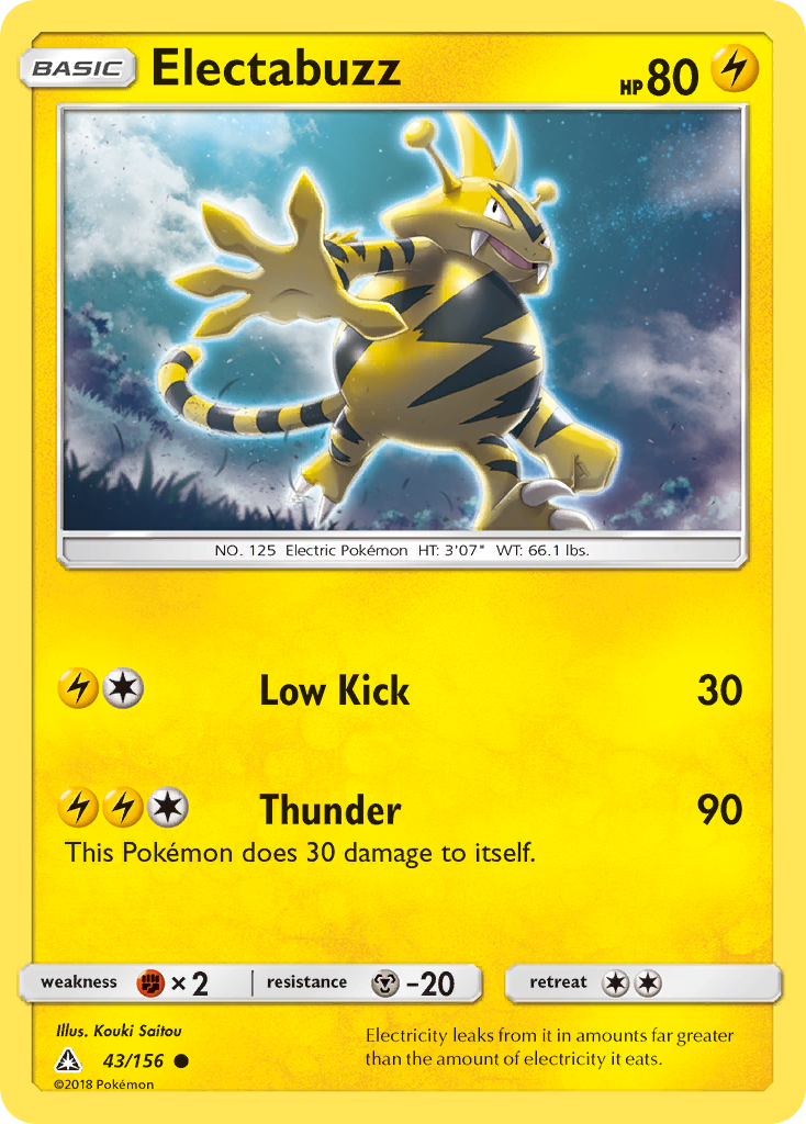 Electabuzz (43/156) [Sun & Moon: Ultra Prism] - Comfy Hobbies