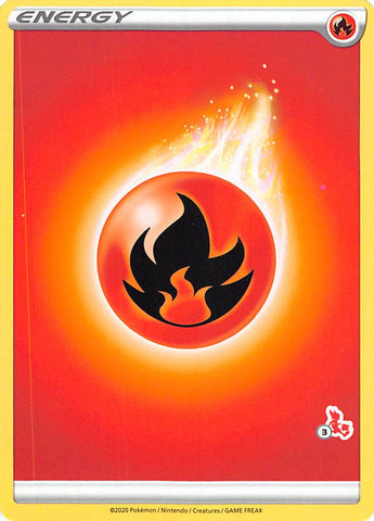 Fire Energy (Cinderace Stamp #3) [Battle Academy 2022] - Comfy Hobbies