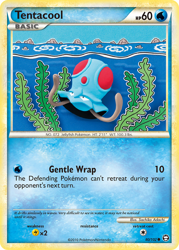 Tentacool (80/102) [HeartGold & SoulSilver: Triumphant] - Comfy Hobbies