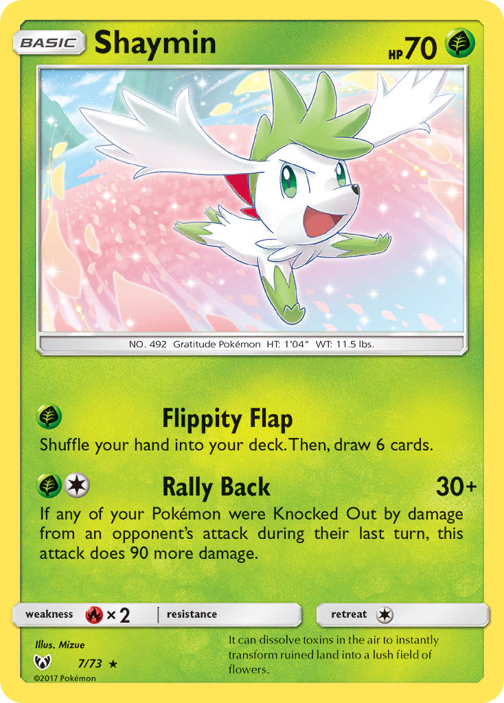 Shaymin (7/73) [Sun & Moon: Shining Legends] - Comfy Hobbies