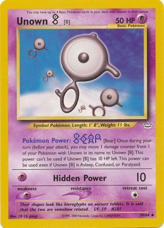 Unown [B] (39/64) [Neo Revelation Unlimited] - Comfy Hobbies