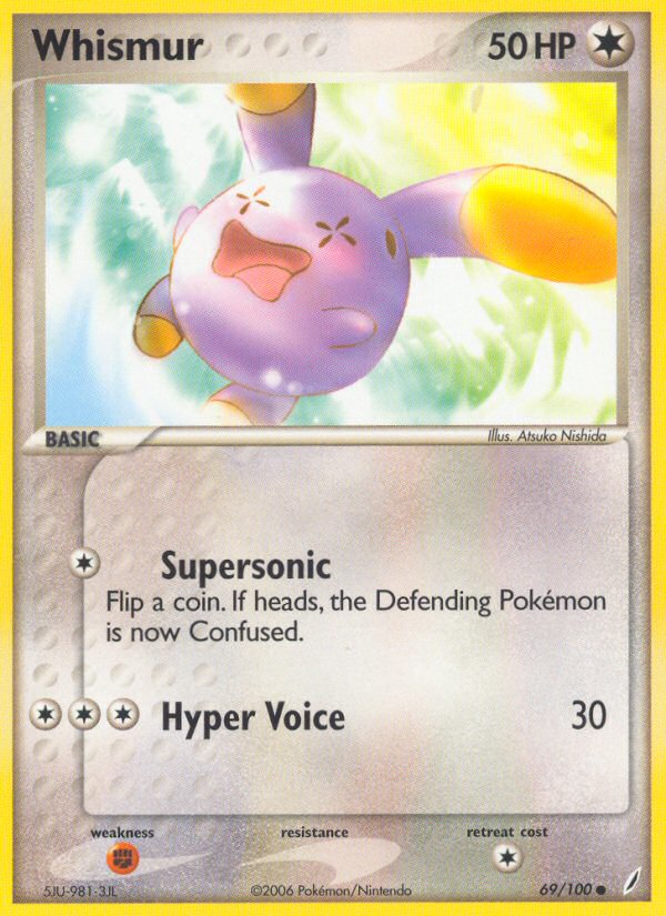 Whismur (69/100) [EX: Crystal Guardians] - Comfy Hobbies