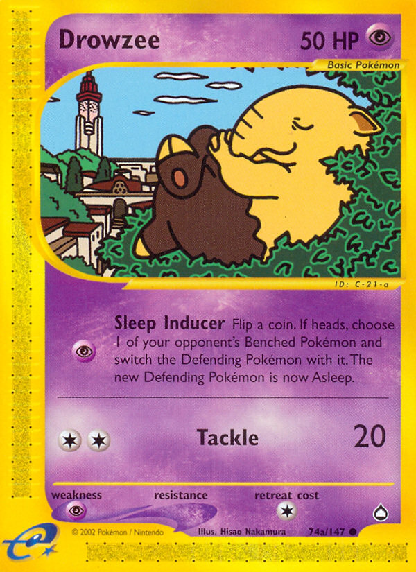Drowzee (74a/147) [Aquapolis] - Comfy Hobbies