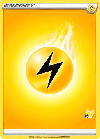 Lightning Energy (Pikachu Stamp #27) [Battle Academy 2022] - Comfy Hobbies