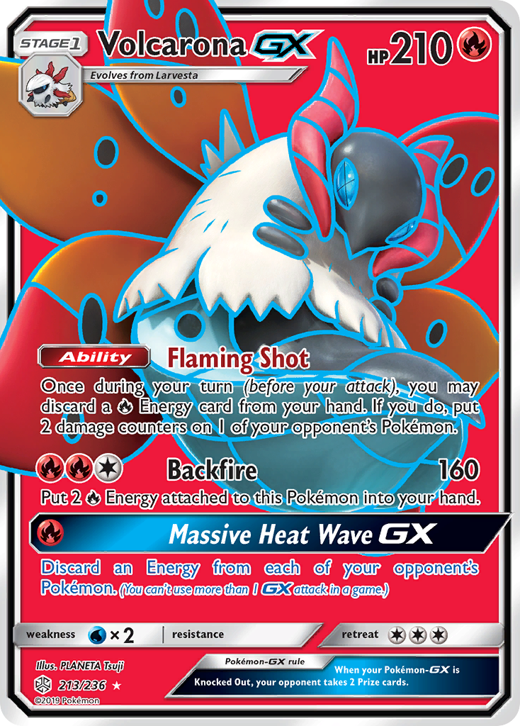 Volcarona GX (213/236) [Sun & Moon: Cosmic Eclipse] - Comfy Hobbies